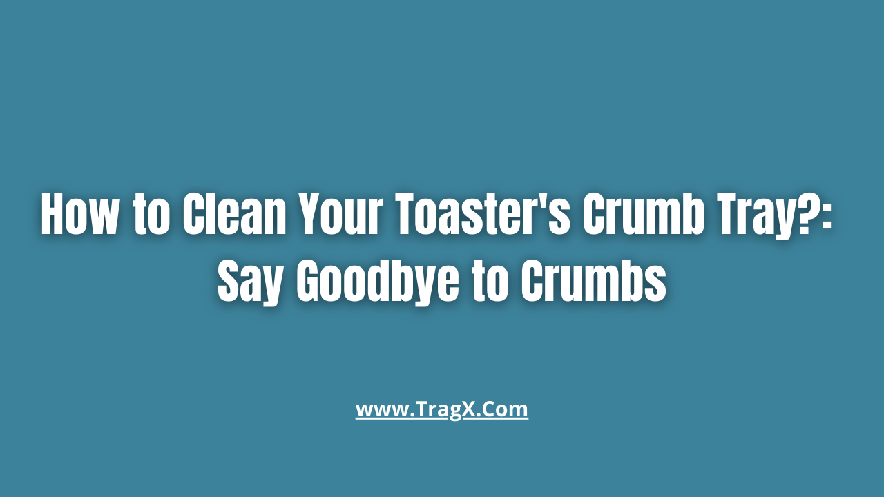Toaster crumb tray cleaning